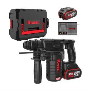 PACK MARTILLO PERFORADOR KRESS MOD KH382+ 2BATERIAS 5 Ah + CARGADOR